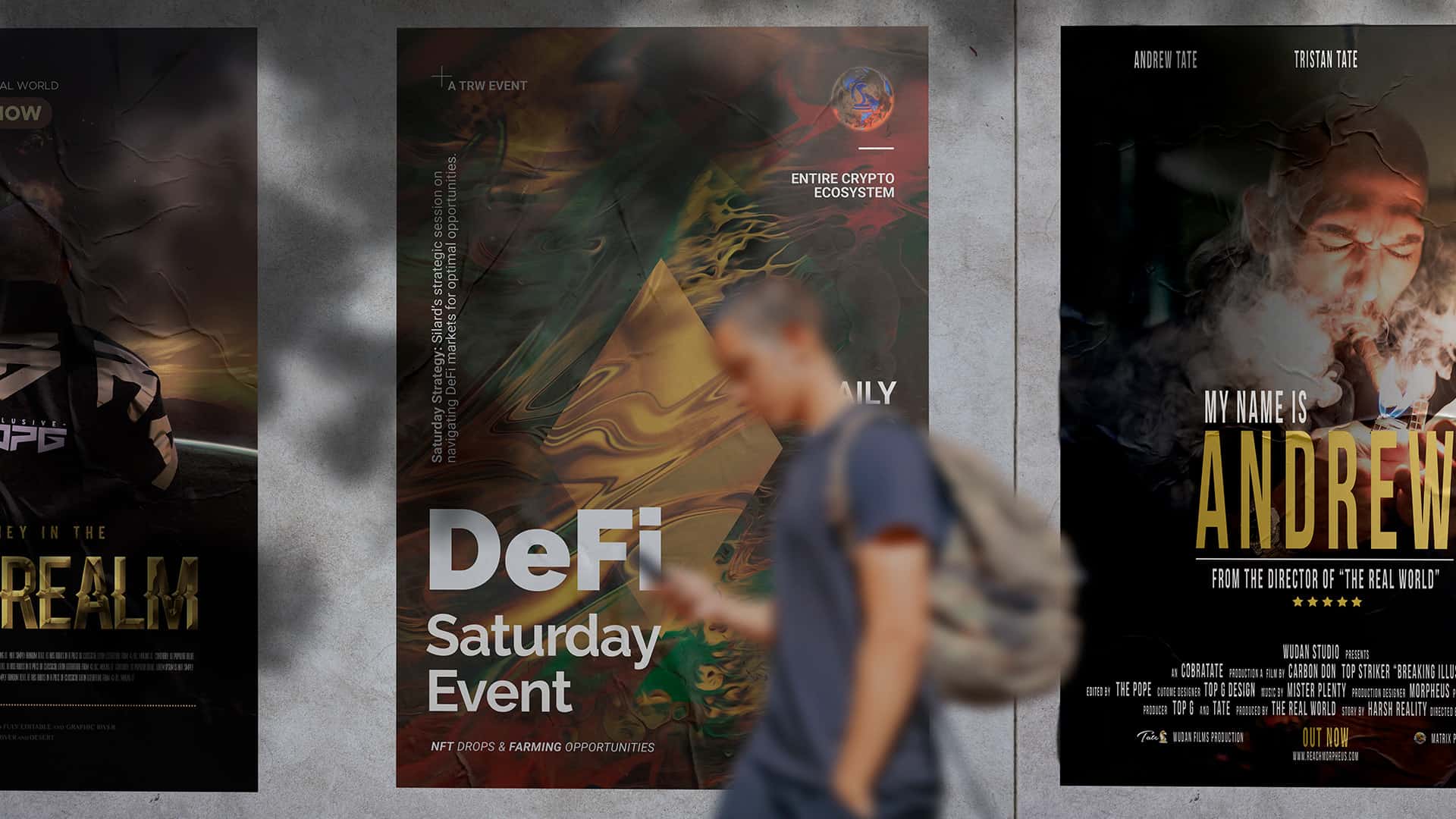 Poster Mockup of the Defi AMA on Saturday