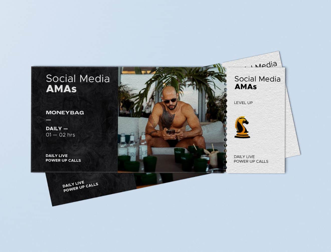 Social Media AMA Ticket Mockup